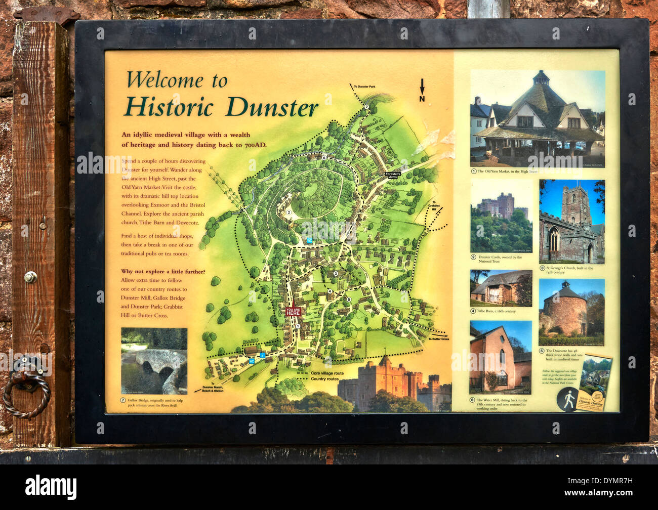 Dunster Castle is a former motte and bailey castle, now a country house