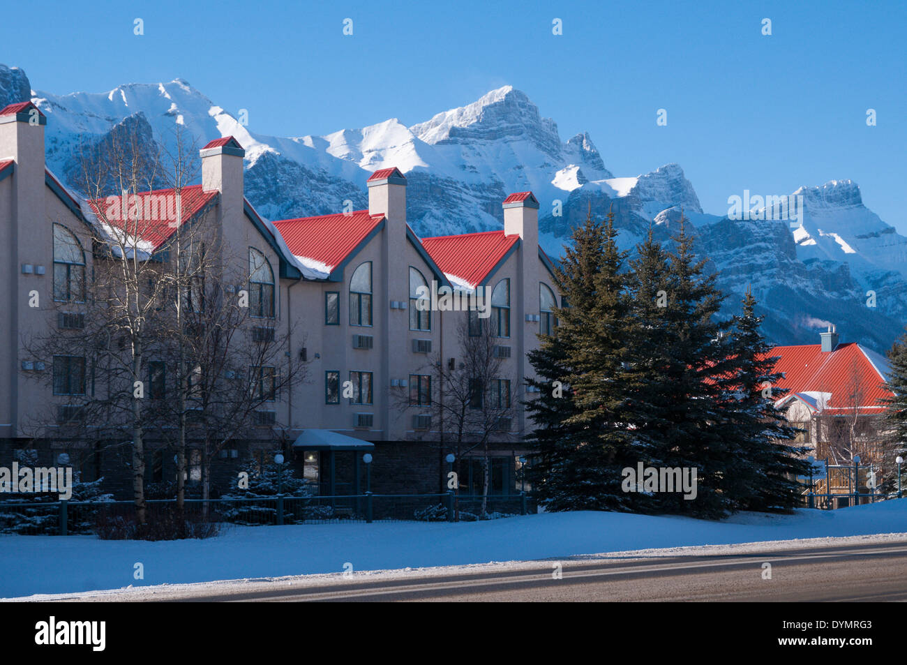 Chateau Canmore Resort Hotel, Canmore, Alberta, Canada Stock Photo Alamy