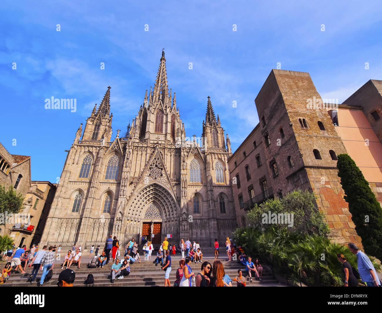 The Cathedral of the Holy Cross and Saint Eulalia in Barcelona
