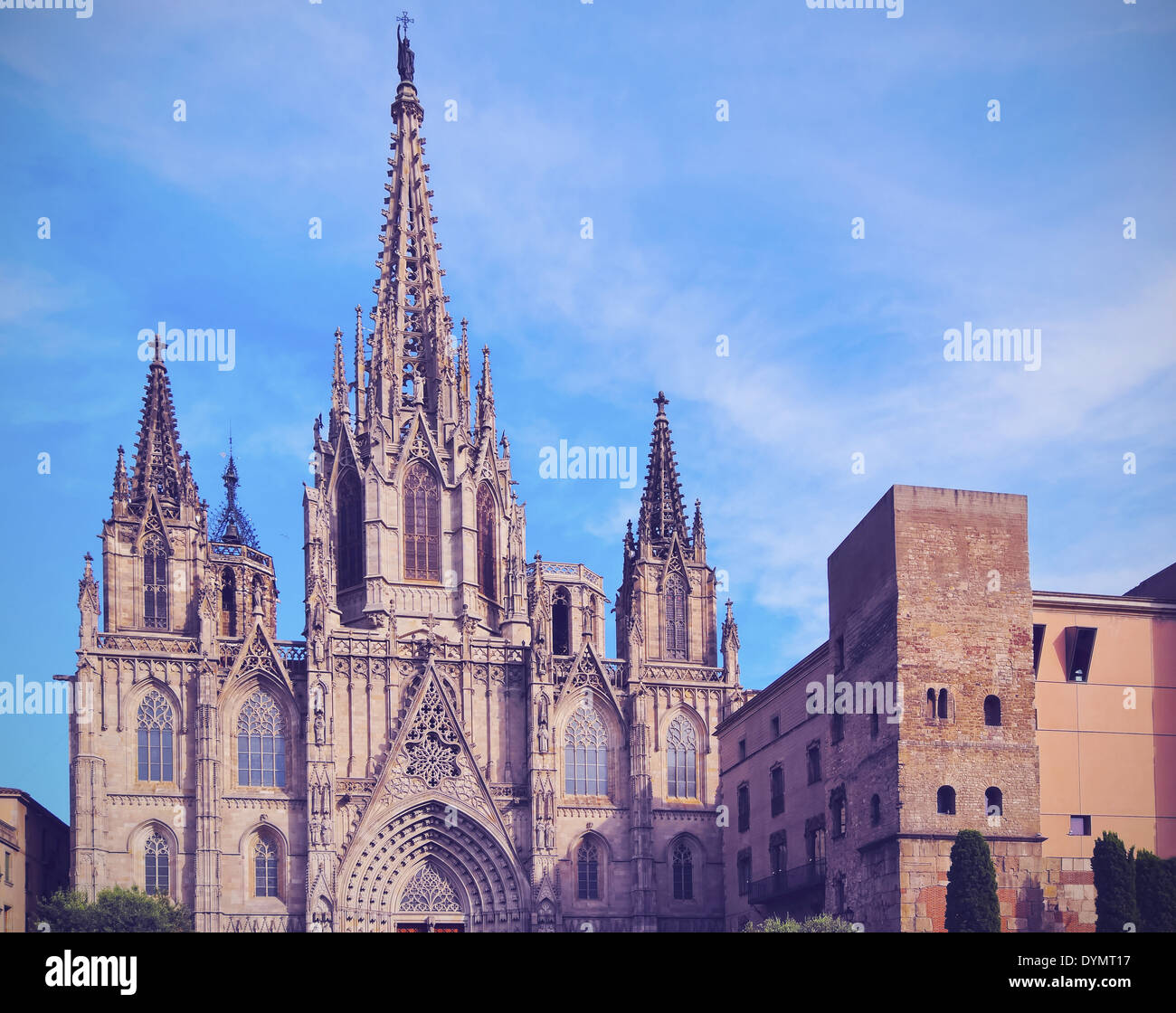 The Cathedral of the Holy Cross and Saint Eulalia in Barcelona ...