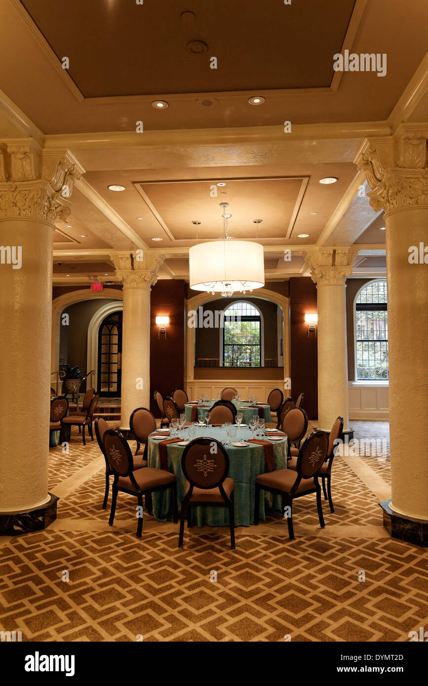 A dining room at the Fairmont Empress Hotel, Victoria, Vancouver Island ...
