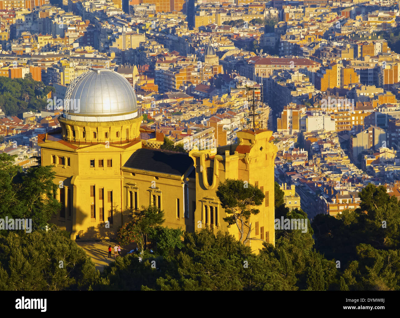 Observatory on Tibidabo Mountain in Barcelona, Catalonia, Spain Stock Photo