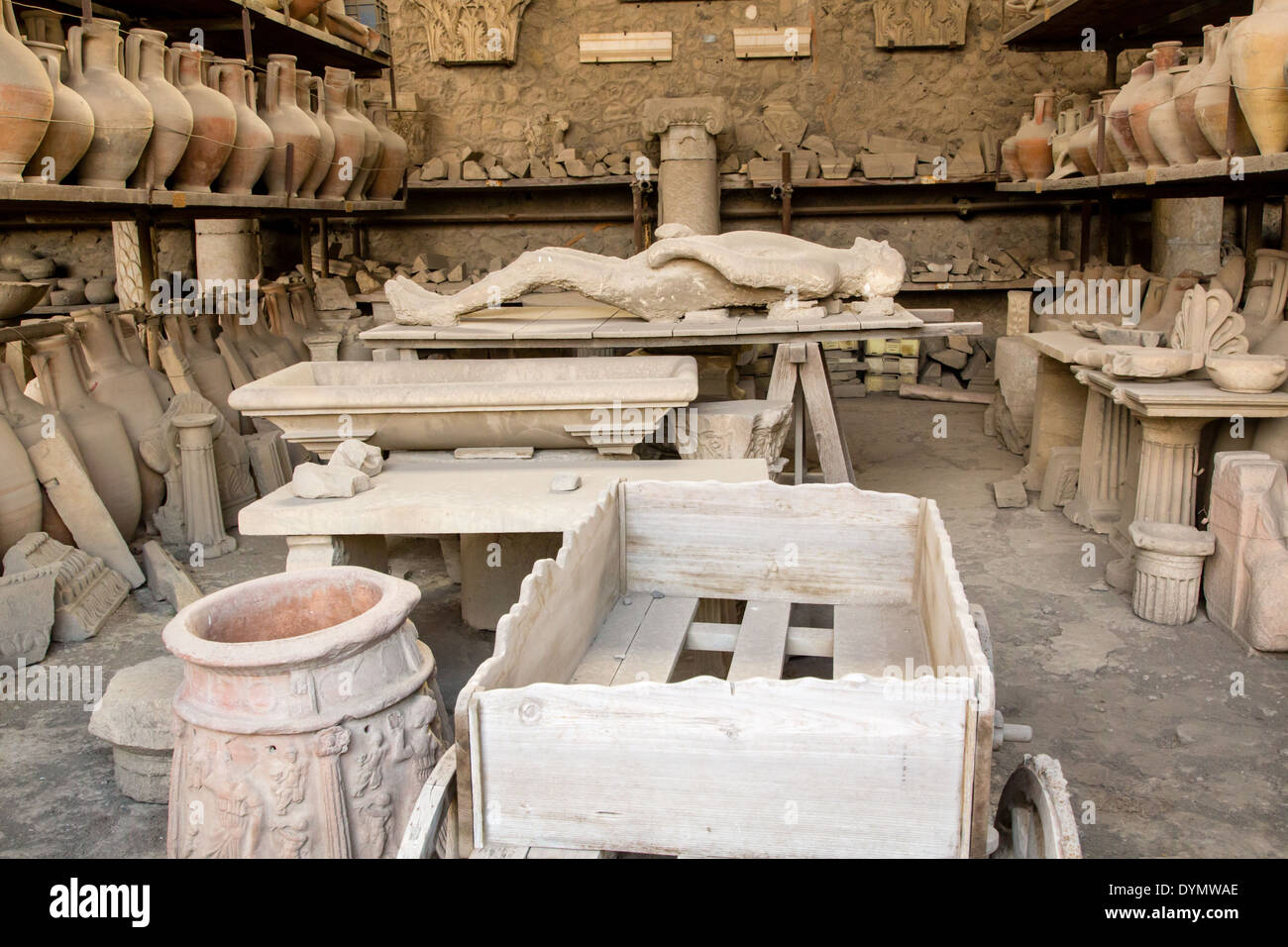 The ruins of the Roman city of Pompeii, Italy Stock Photo