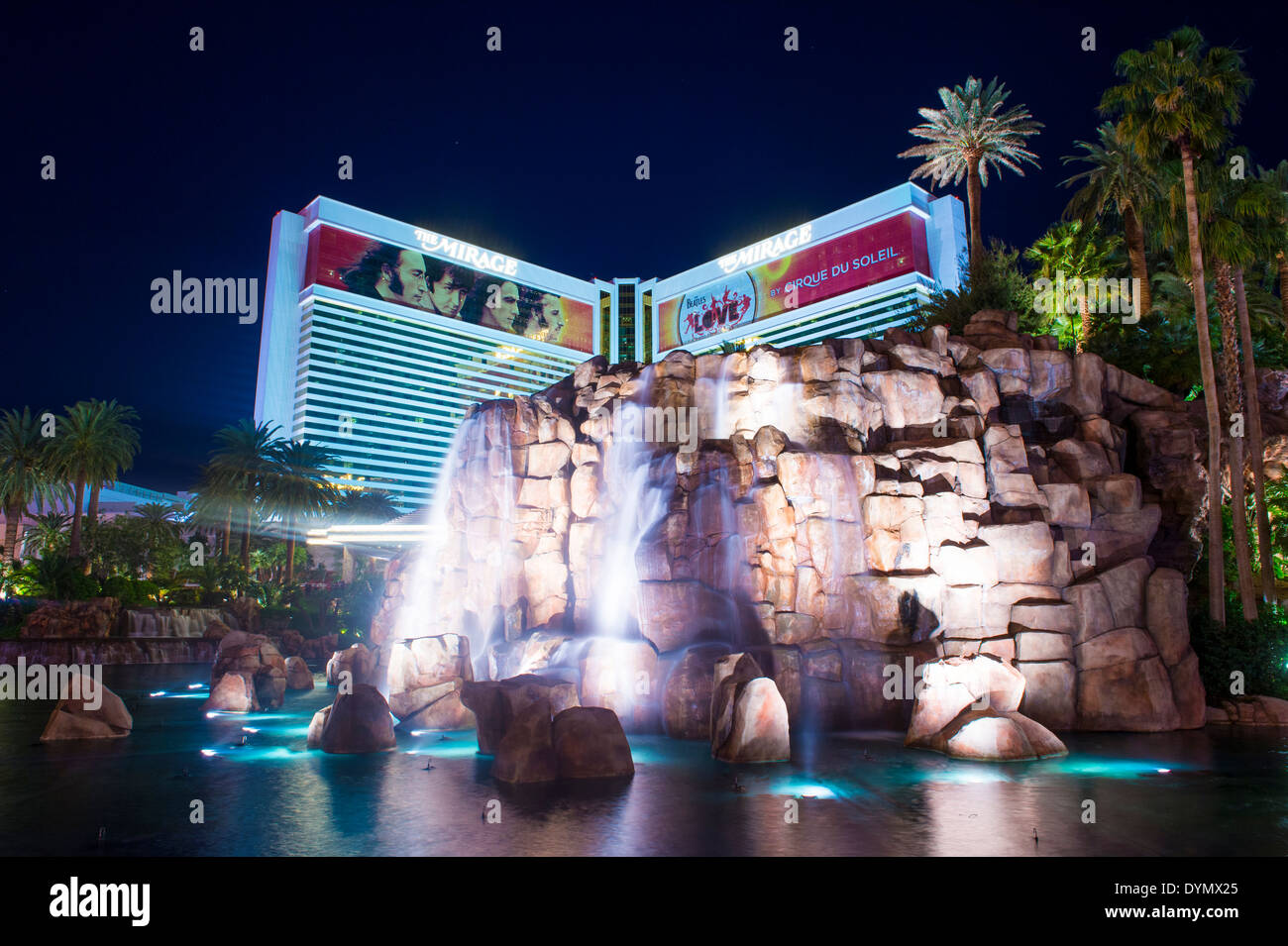 The Mirage Hotel in Las Vegas Stock Photo
