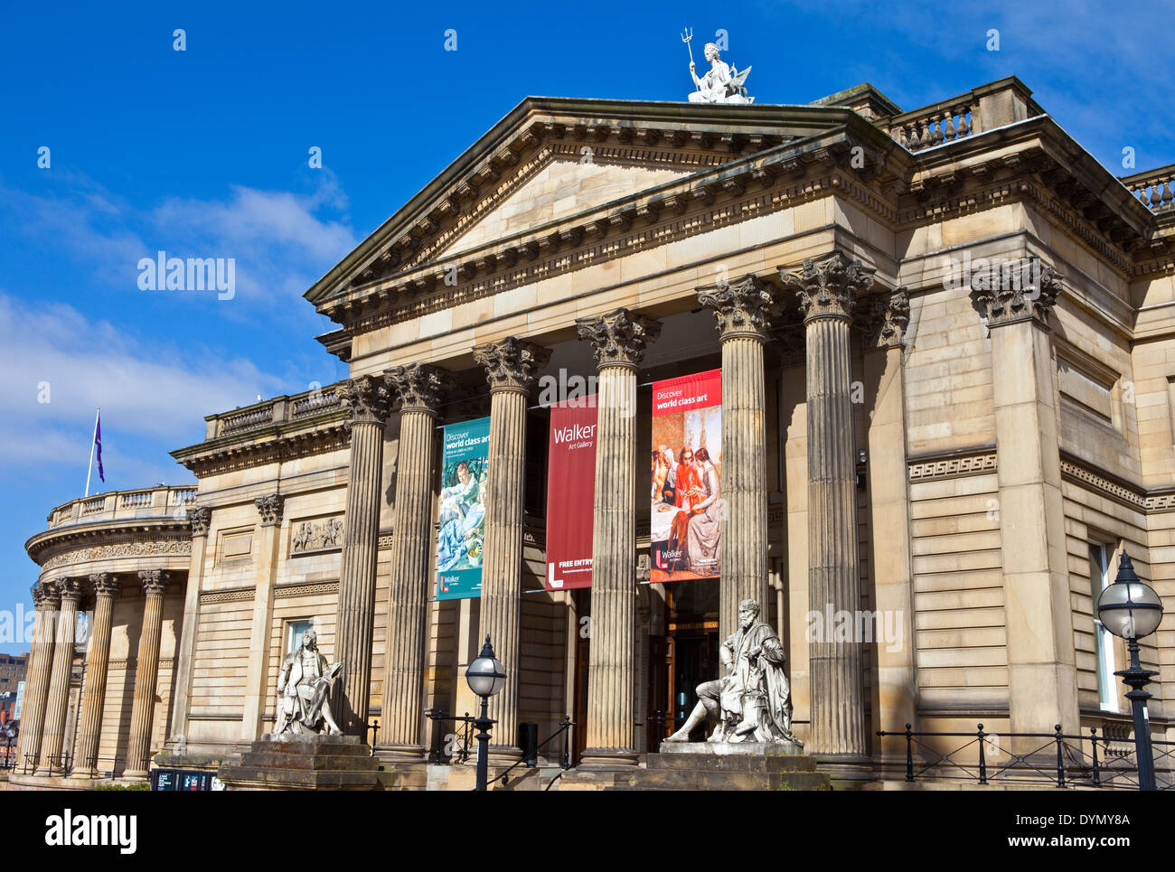 The magnificent exterior of the Walker Art Gallery in Liverpool Stock Photo Alamy