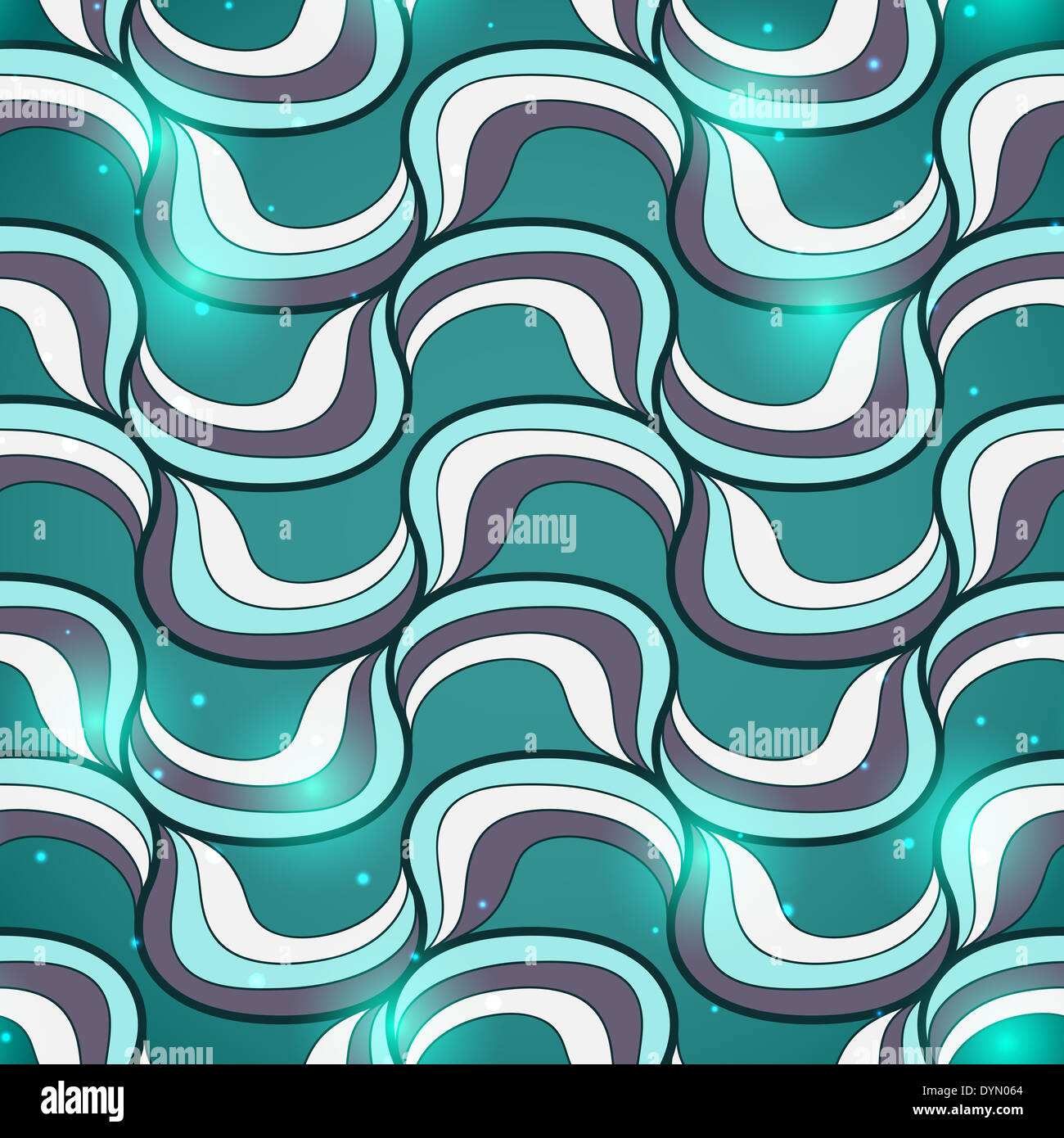 Seamless wave hand drawn pattern hi-res stock photography and images ...