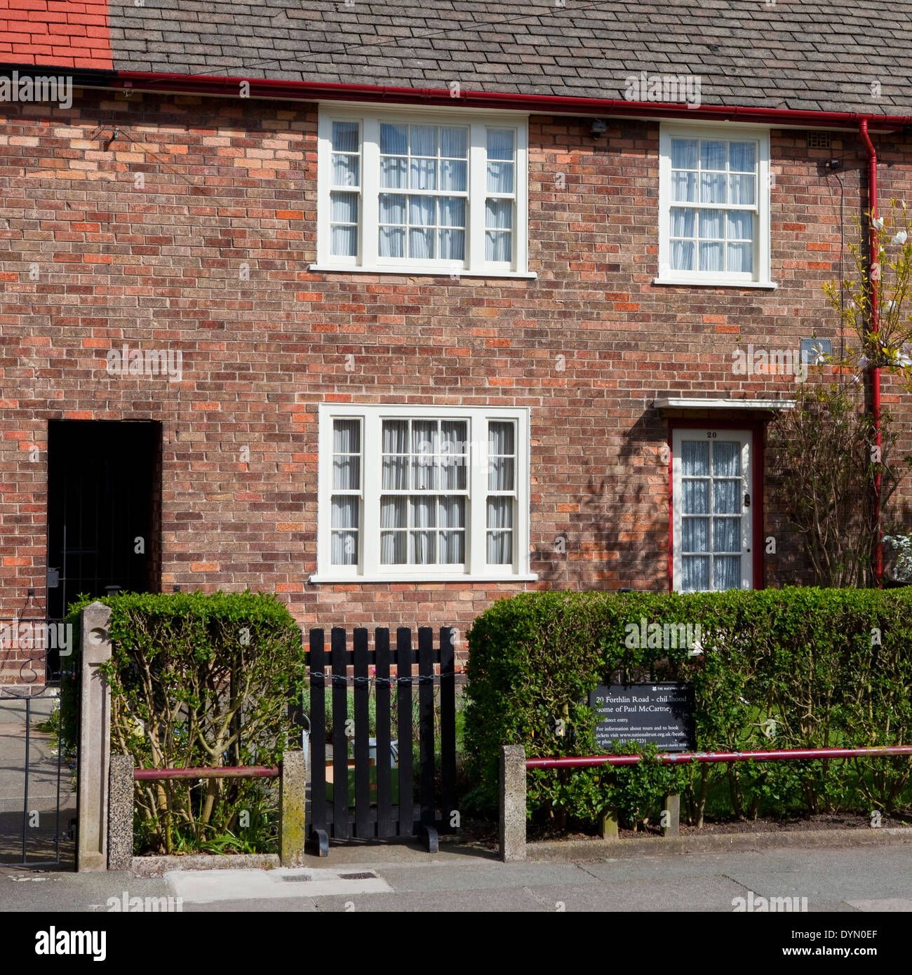 LIVERPOOL, UK APRIL 16TH 2014 The childhood home of Sir Paul