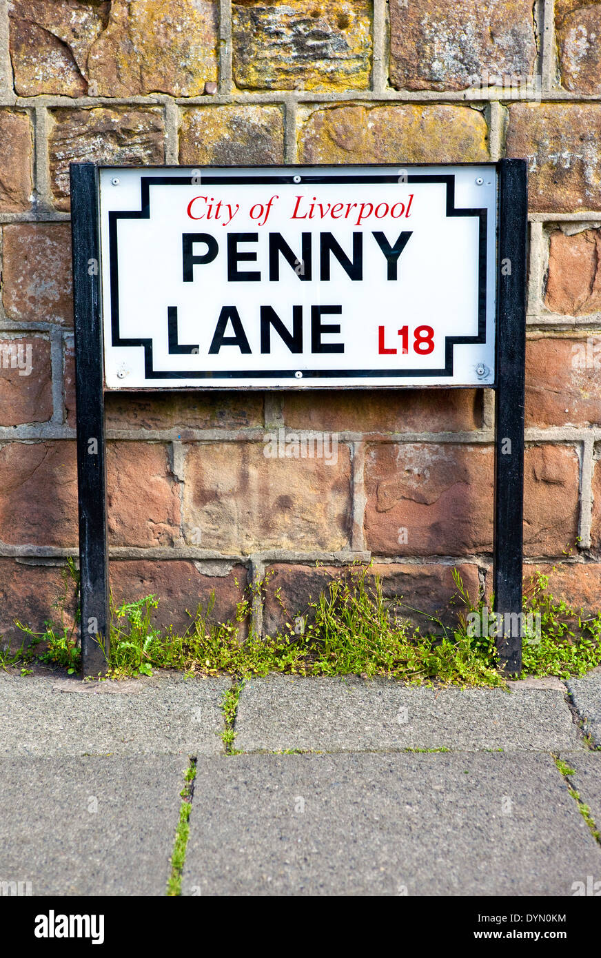 Penny Lane in Liverpool. The street was immortalised in a song by 'The