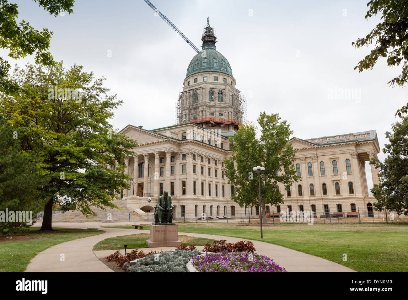 Kansas State Capitol Building, Topeka Stock Photo