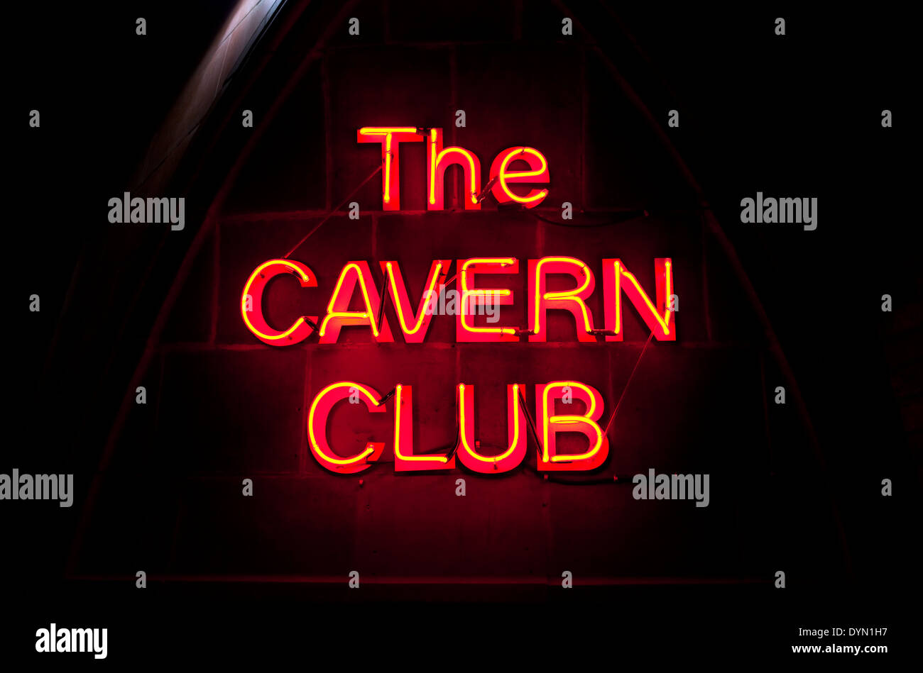 The historic Cavern Club in Liverpool. One of the venues in which 'The Beatles' started their career. Stock Photo