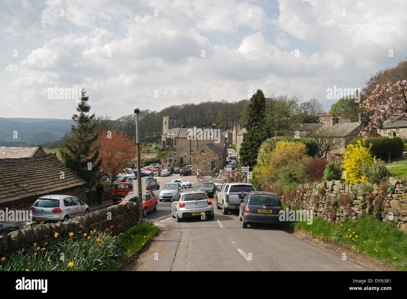 Village of High Bradfield a suburb of Sheffield England, Peak district