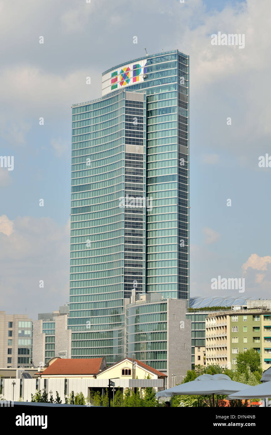 Lombardy Building (Palazzo Lombardia), Lombardy government building. Stock Photo