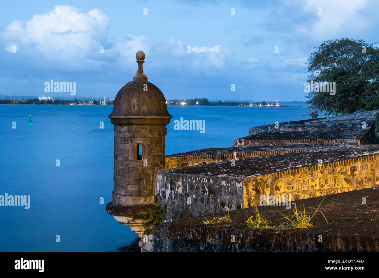Sentry box (garita), San Juan National Historic Site, Old San Juan, Puerto Rico Stock Photo