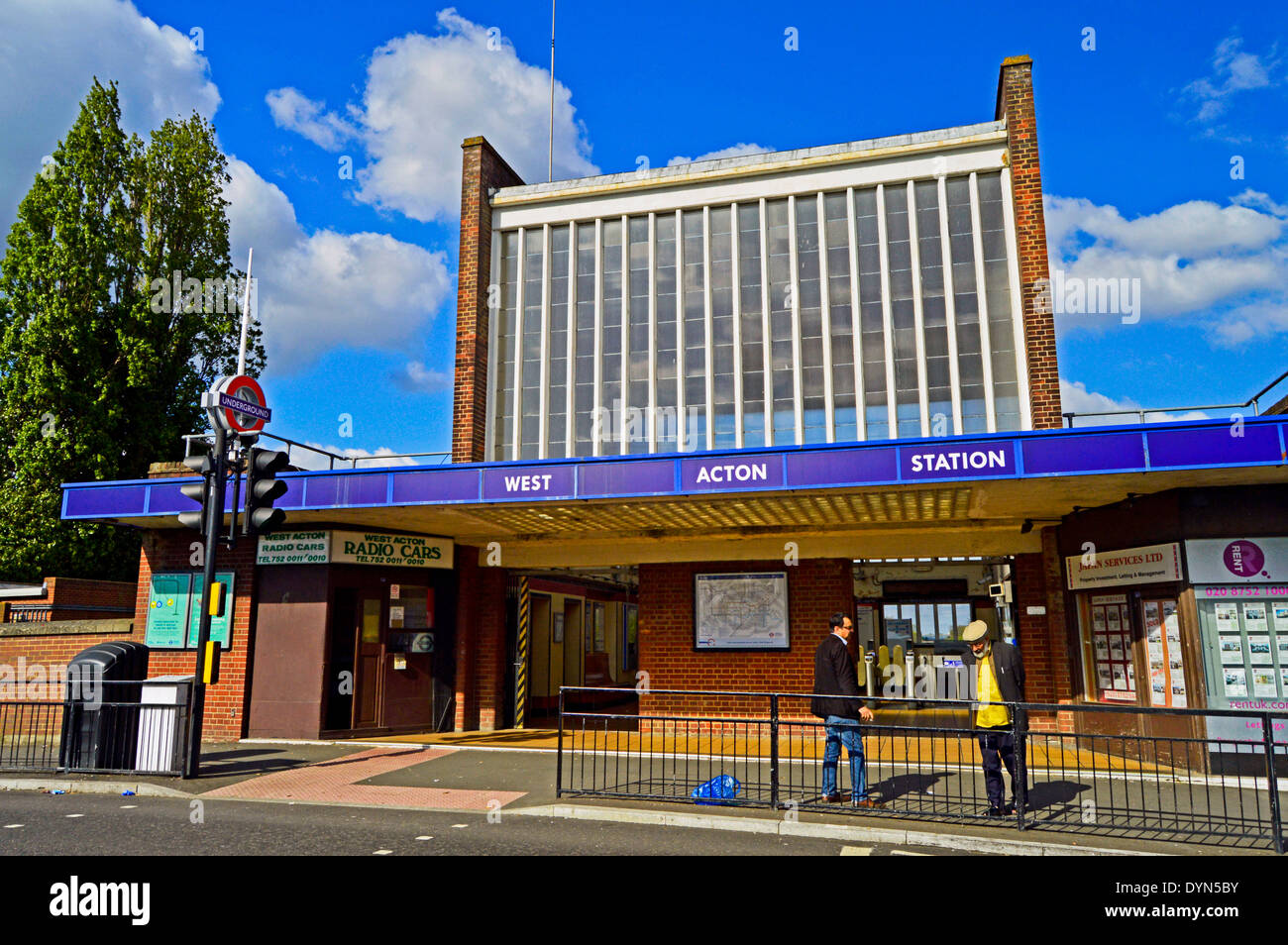 West Acton Underground Station on the Central Line, London Borough of