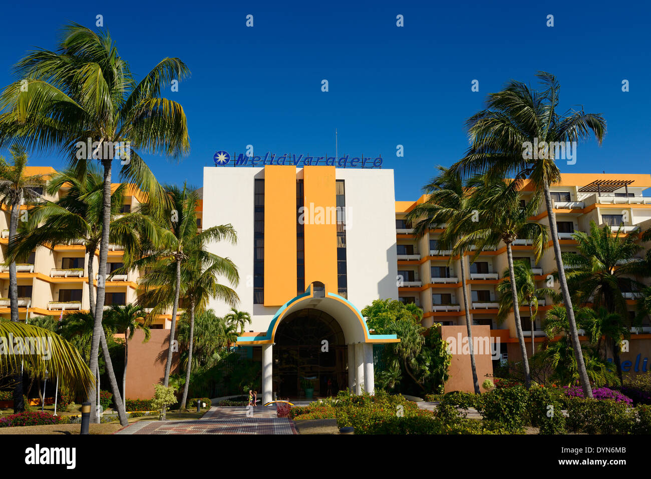 Front entrance to the Melia Varadero all inclusive beach resort on ...