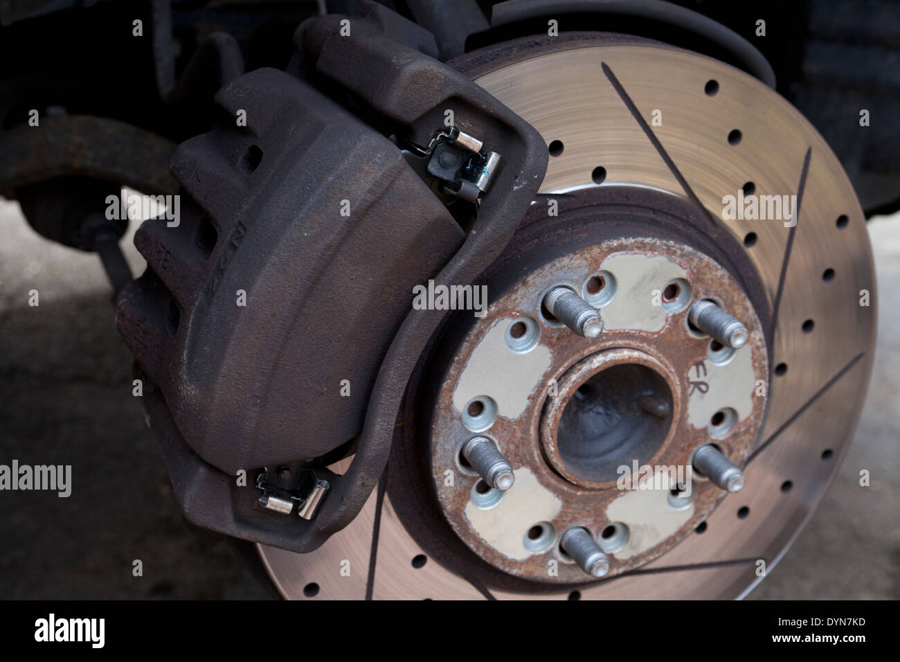 Car brake system Stock Photo