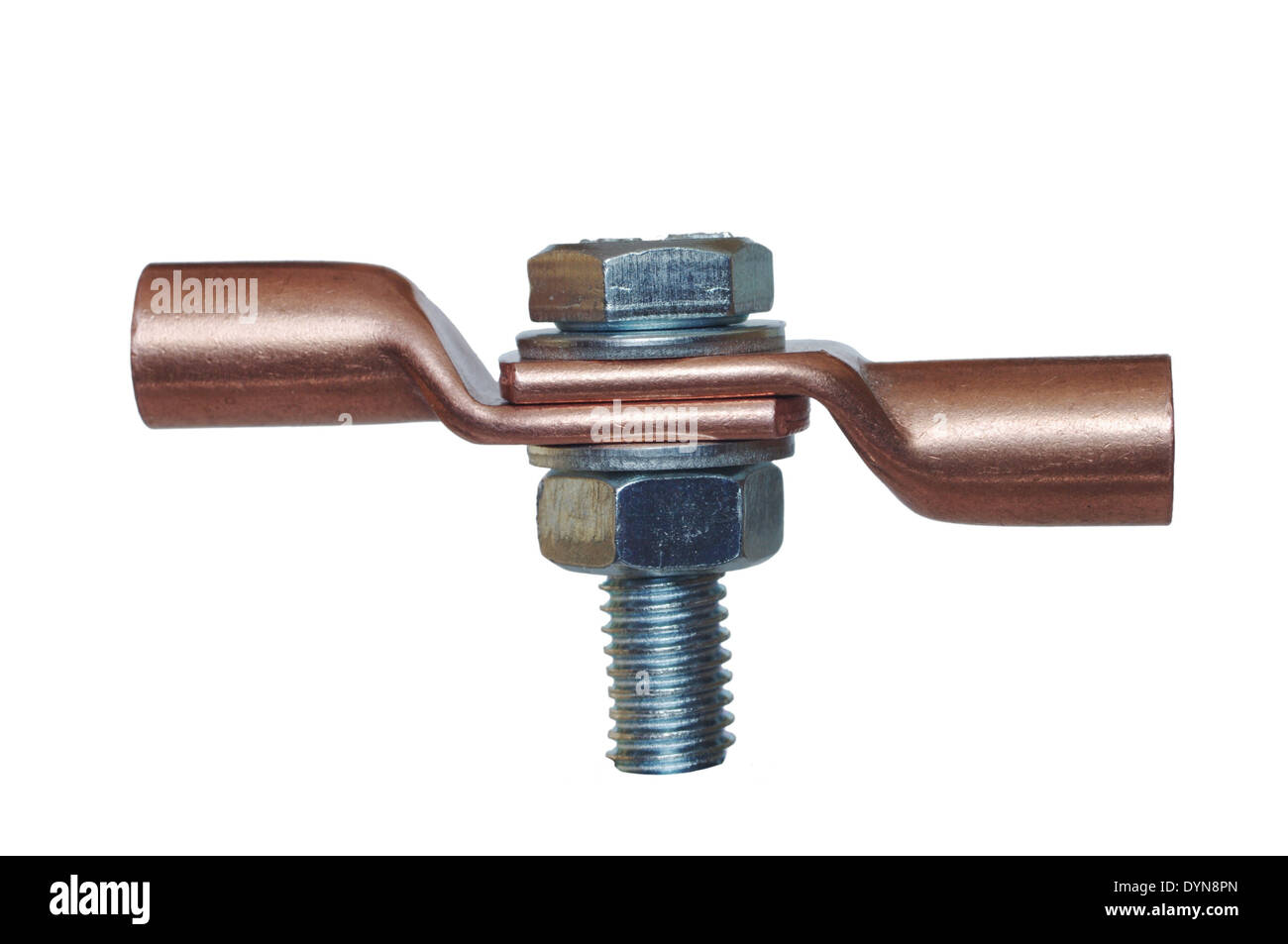 helical connection on white background Stock Photo - Alamy