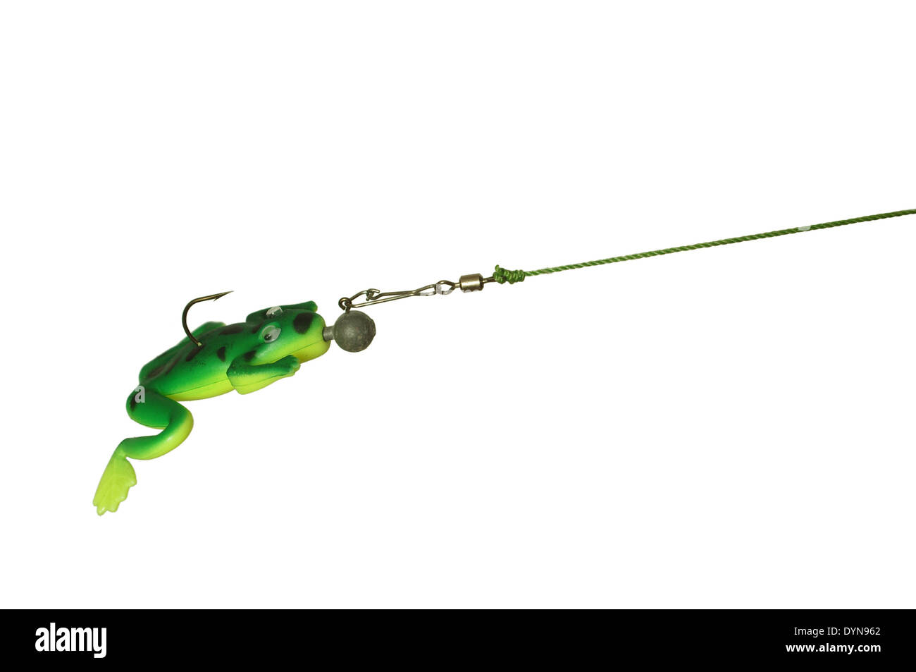 artificial frog as bait on predatory fish Stock Photo Alamy