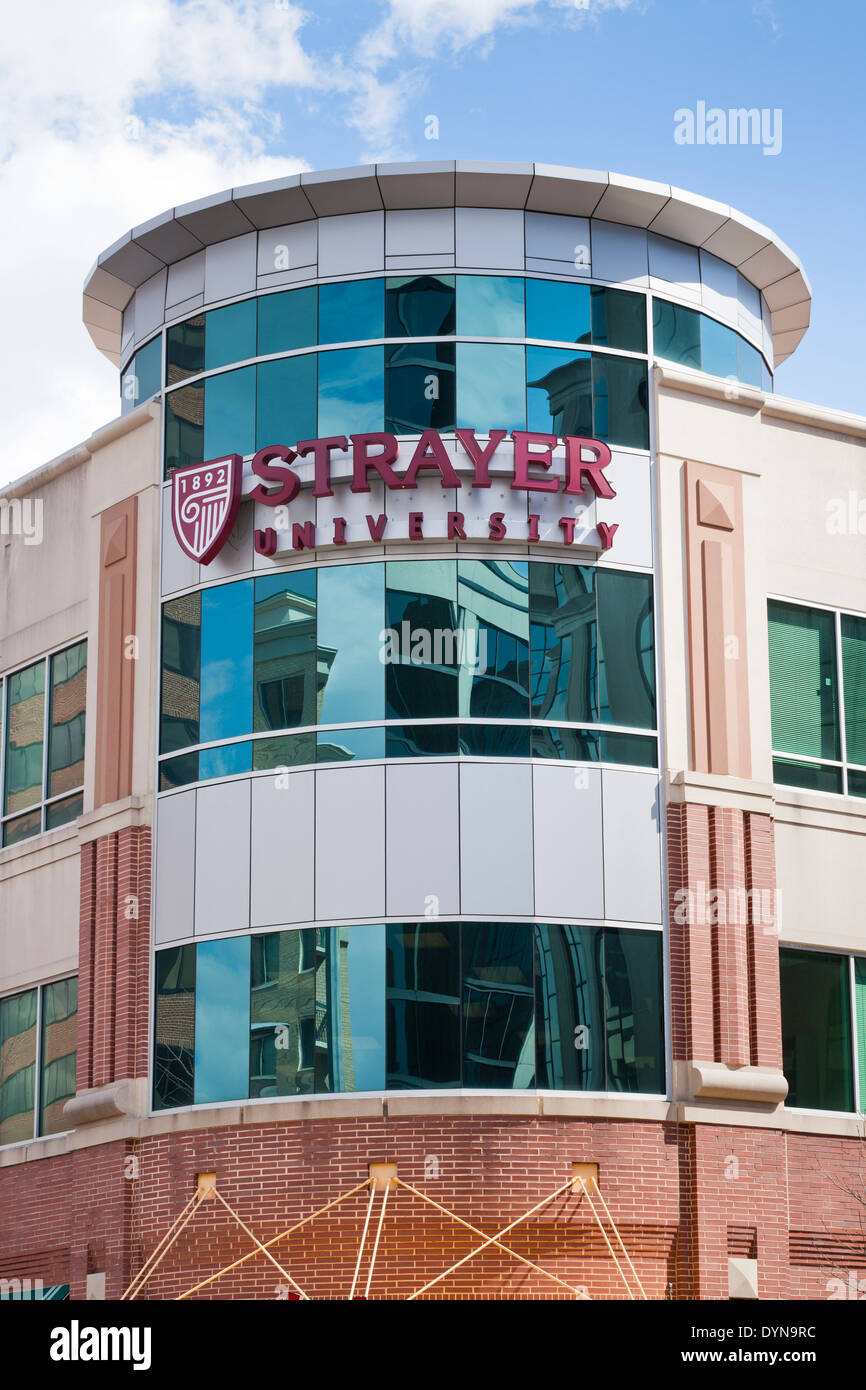 Strayer University sign - Arlington, Virginia USA Stock Photo
