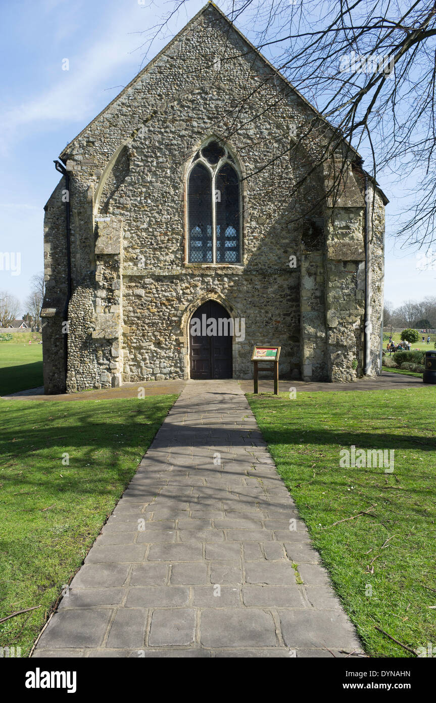 The Guildhall  Priory Park Chichester West Sussex UK.  Built as a Franciscan Friary between 1269 and 1282 Stock Photo