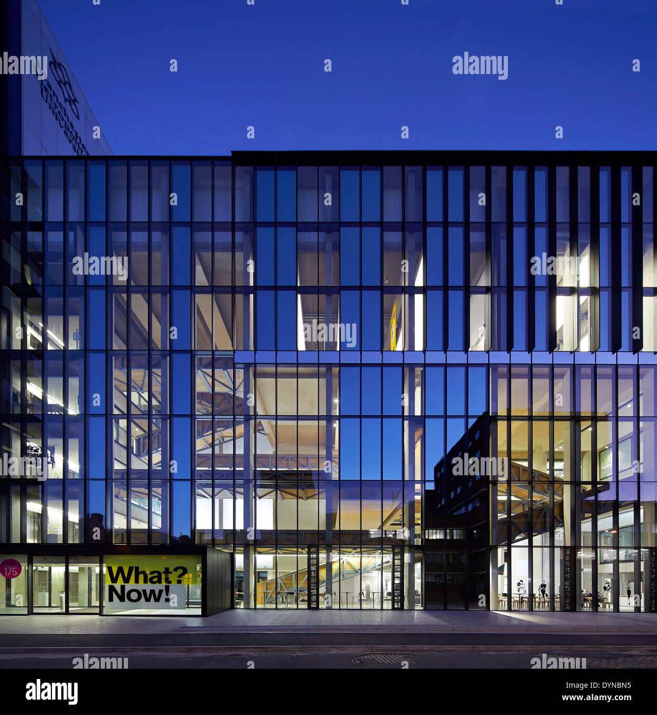 Manchester School of Art at MMU, Manchester, United Kingdom. Architect: Feilden Clegg Bradley Studios LLP, 2014. Stock Photo
