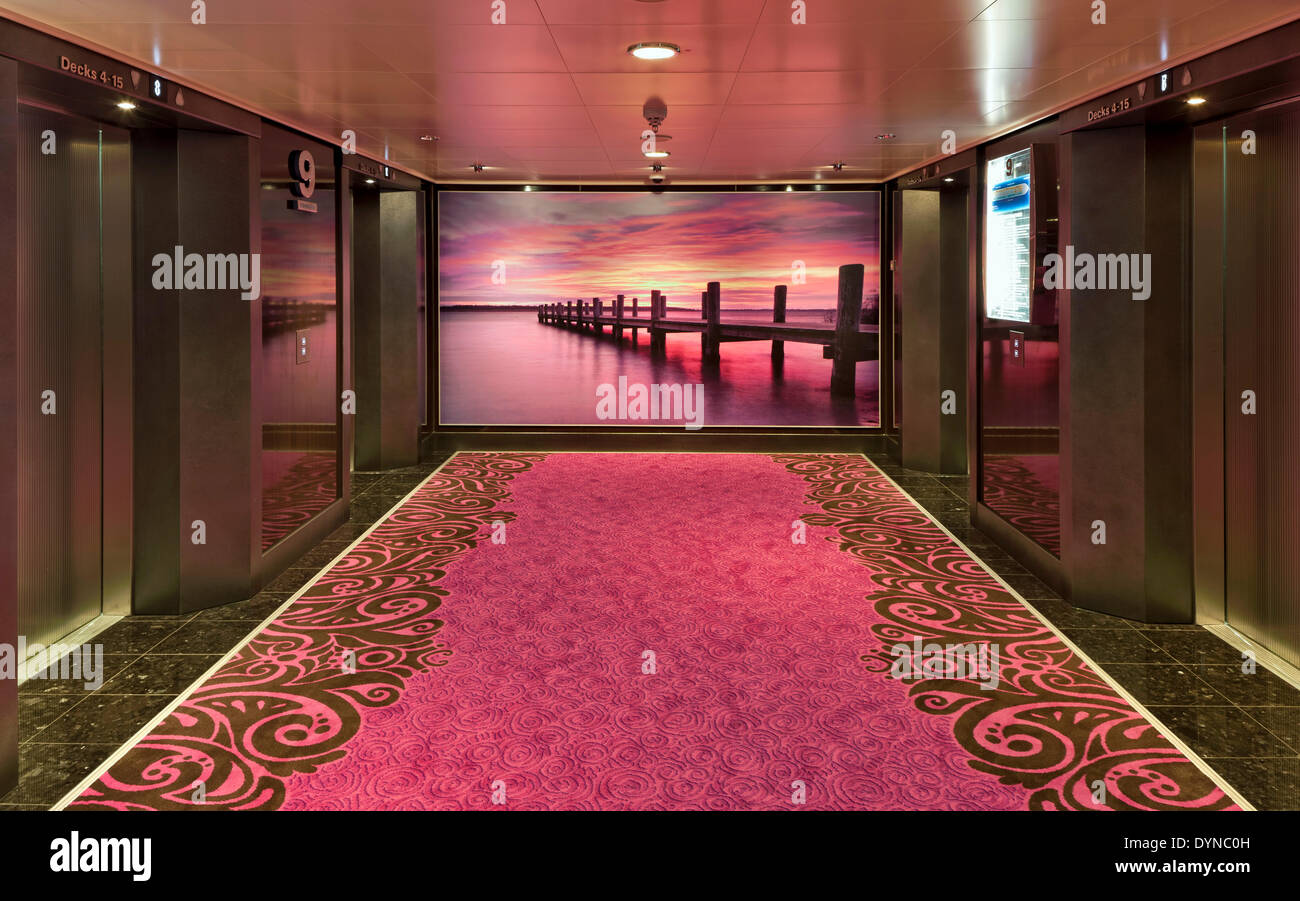 Norwegian Getaway Cruise Ship, Southampton, United Kingdom. Architect: SMC Design, 2014. Stock Photo