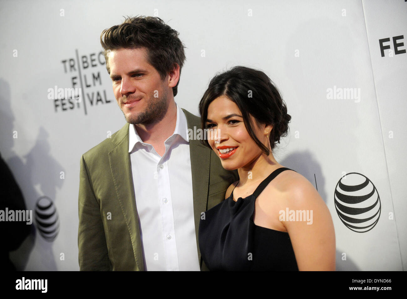 Director Ryan Piers Williams And Actress America Ferrera Attend The Screening Of X Y During The 14 Tribeca Film Festival At Bmcc Tribeca Pac On April 19 14 In New York City Picture Alliance