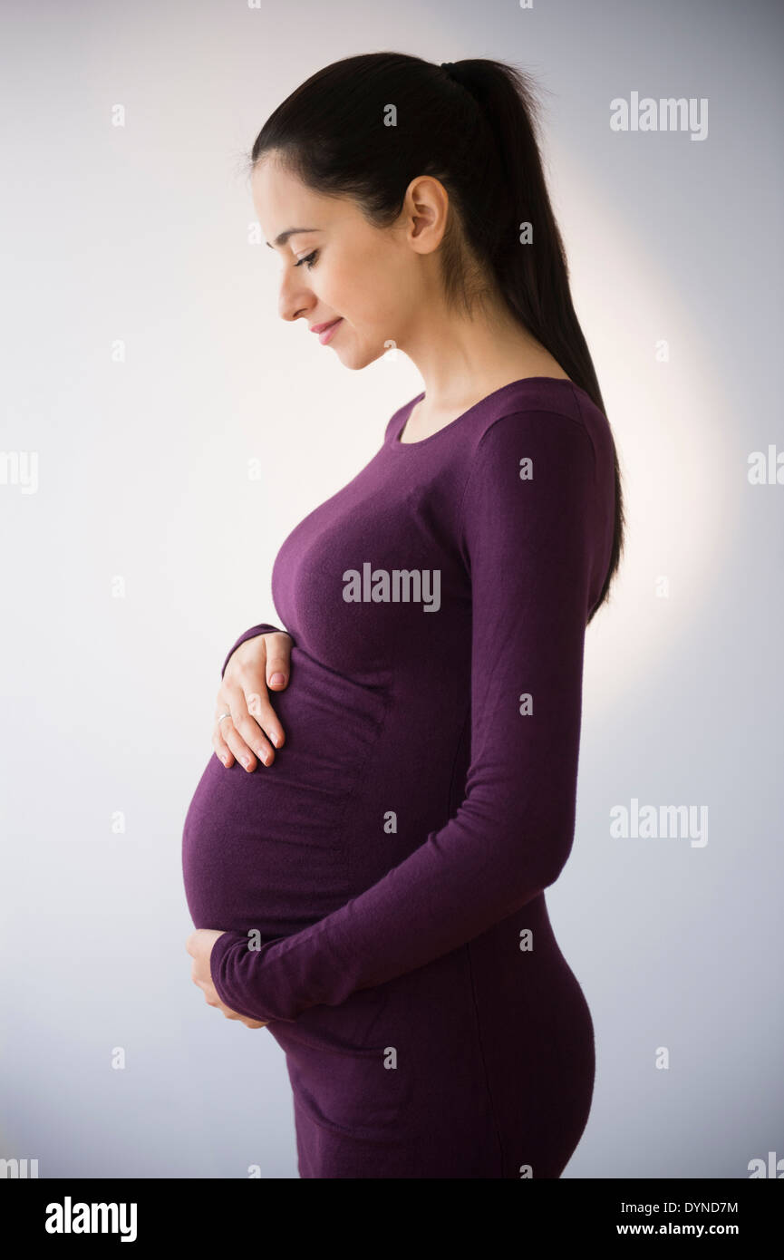Caucasian woman profile studio shot hi-res stock photography and images ...