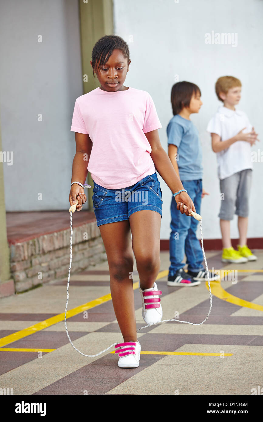Girl jumping rope discount