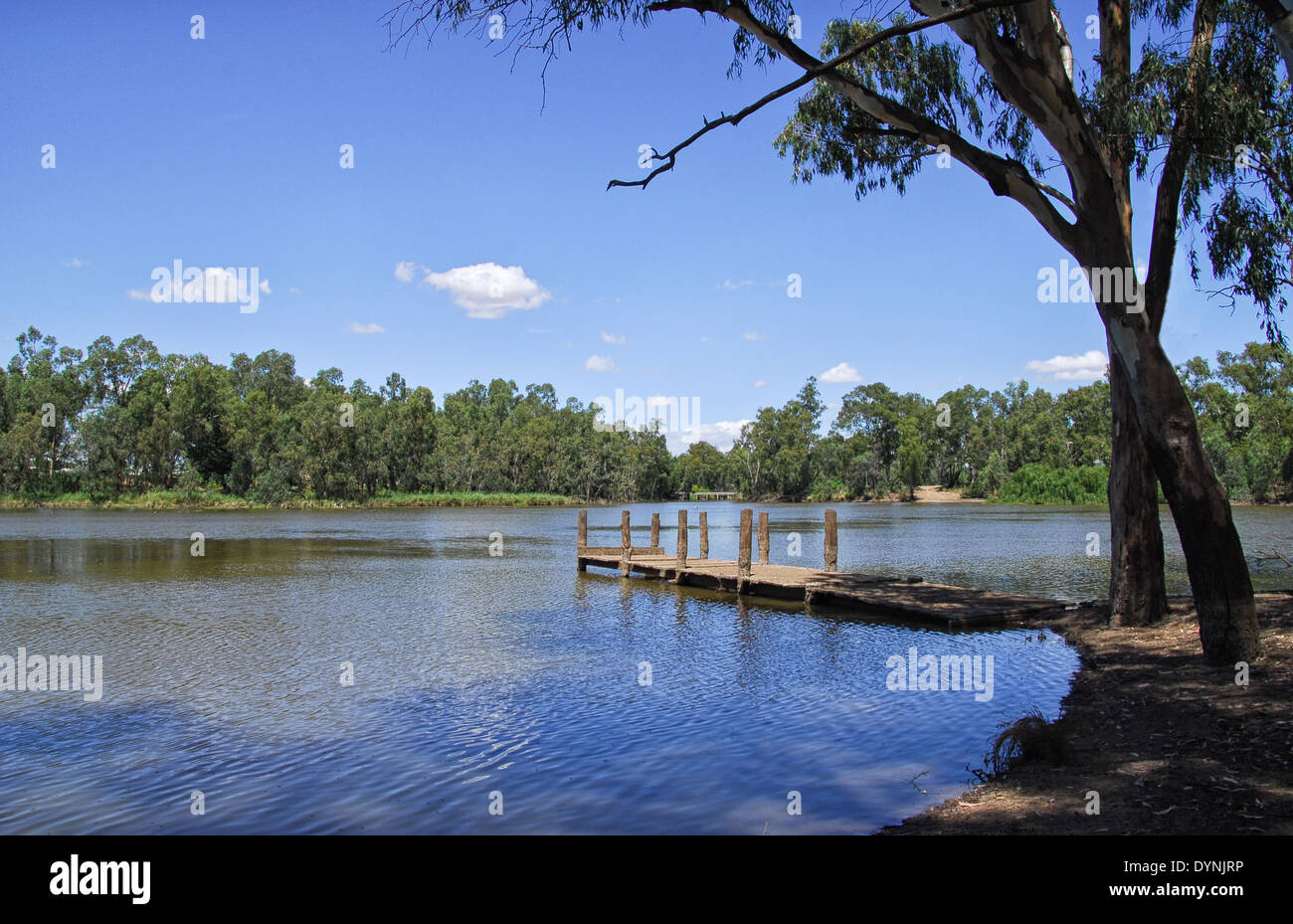 Mehi River in Moree in Australia Stock Photo