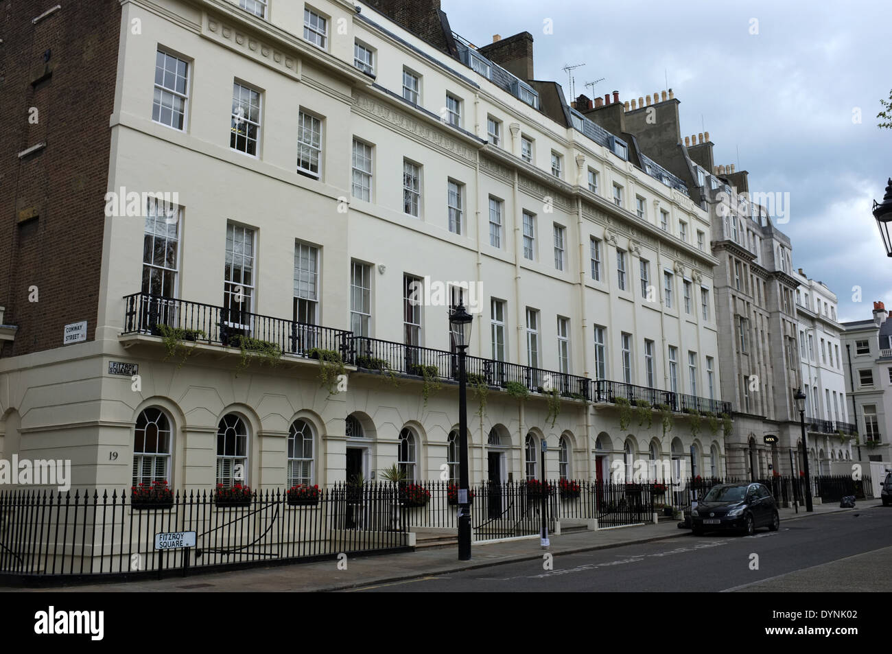 georgian buildings in fitzroy square london w1 uk 2014 Stock Photo
