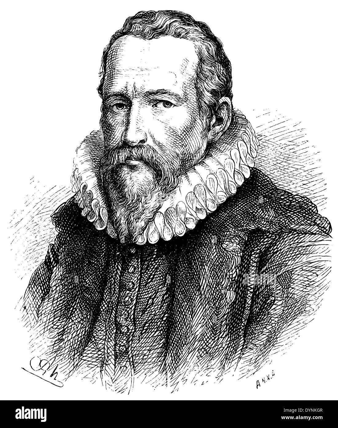 Jan von Oldenbarneveldt (born September 14, 1547, died . May 24, 1619) Stock Photo