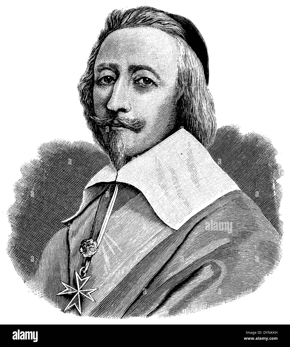 Armand Jean du Plessis, Duke of Richelieu (born September 5, 1585, died  December 4, 1642 Stock Photo - Alamy