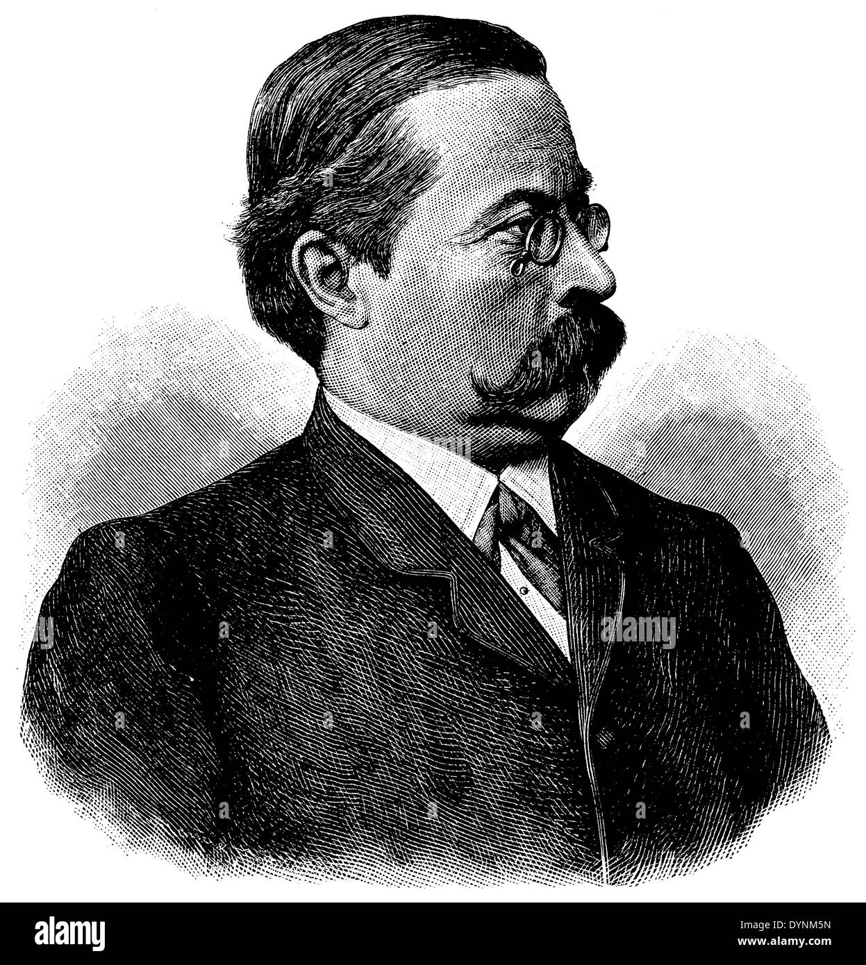 Ernst von Wildenbruch ( born February 3, 1845) Stock Photo