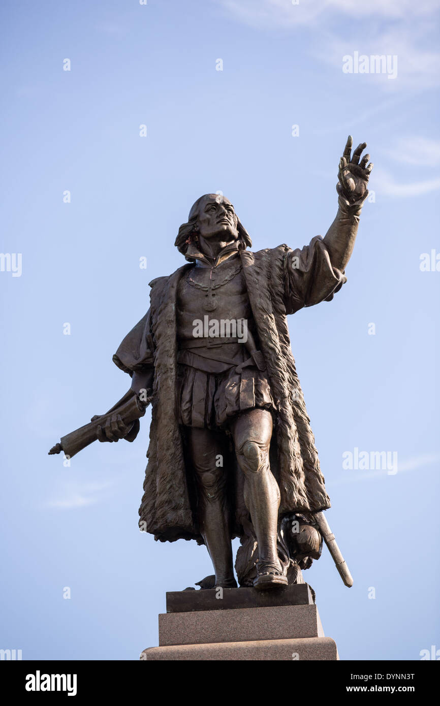 Christopher Columbus statue in Grant Park in Chicago, Illinois USA Stock Photo Alamy