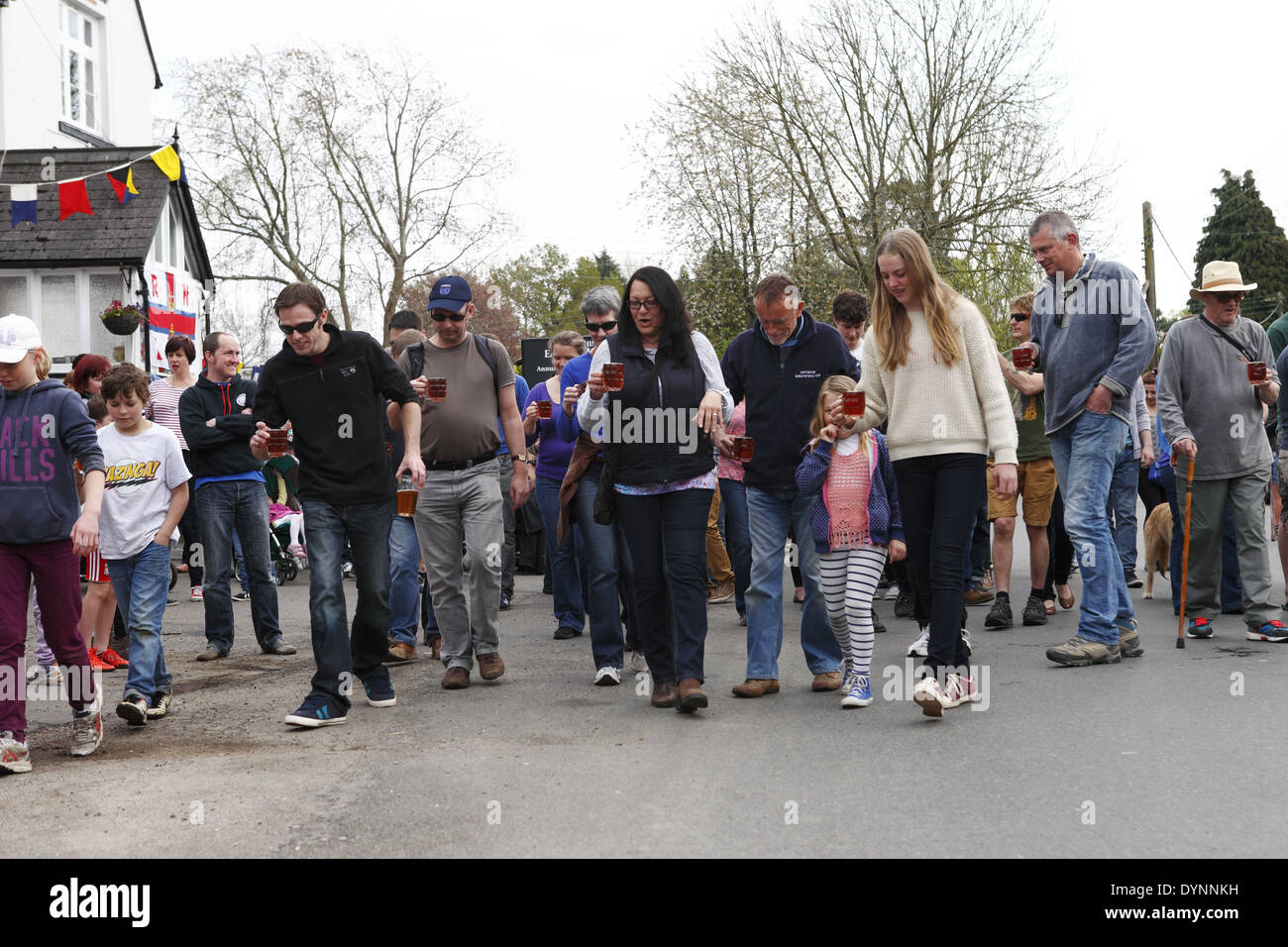 Pub Isfield The quirky annual village Tommy Trot Beer Race held Easter Monday at ...