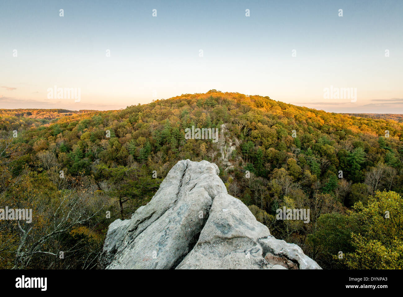 King and Queens Seat rock formation at Rocks State Park in Maryland Stock Photo Alamy