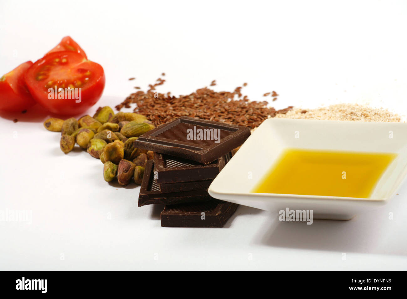 Low Cholesterol  Foods Stock Photo