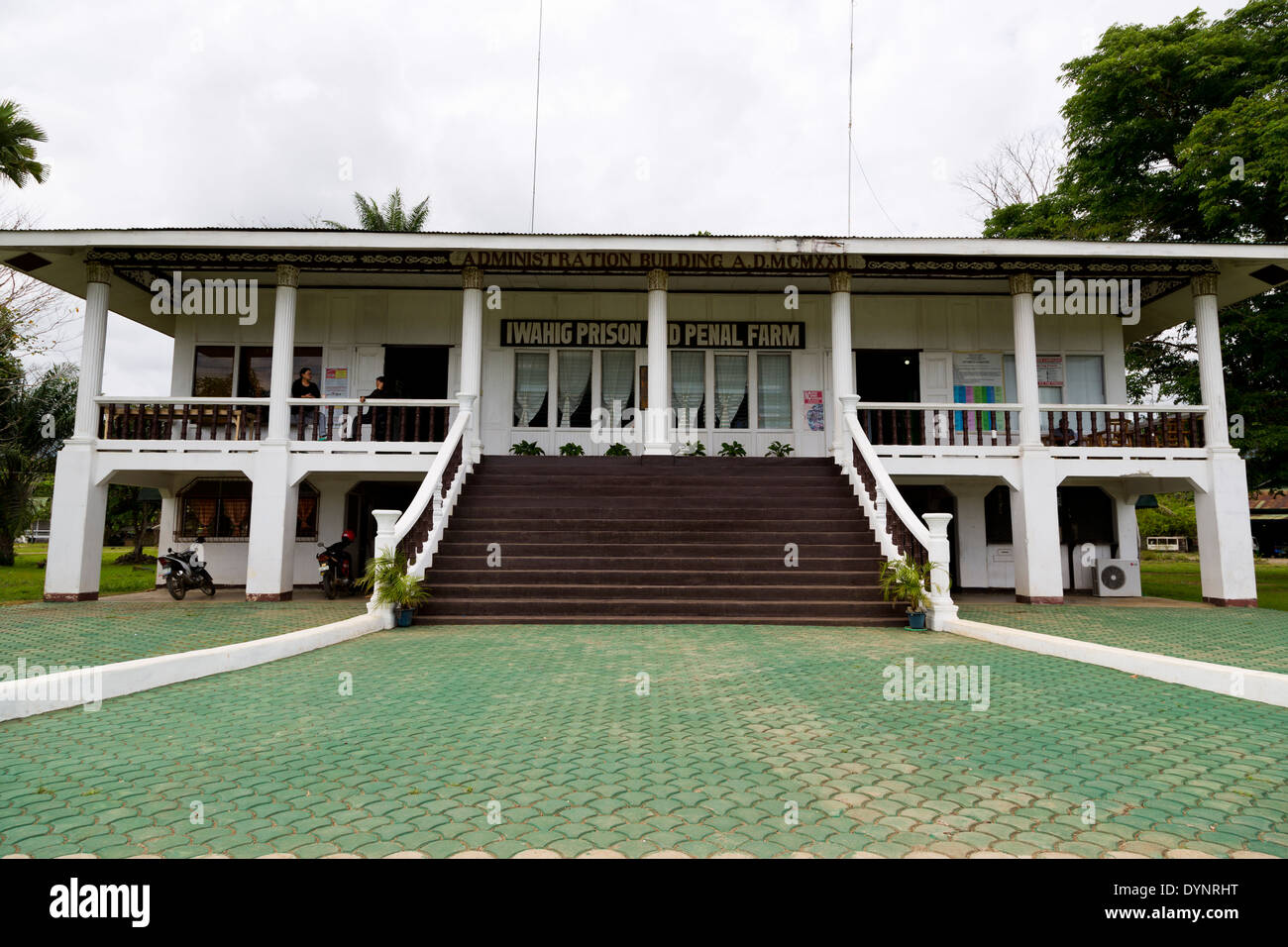 Administration Building of the Iwahig Prison and Penal Farm in Puerto Princesa, Palawan, Philippines Stock Photo