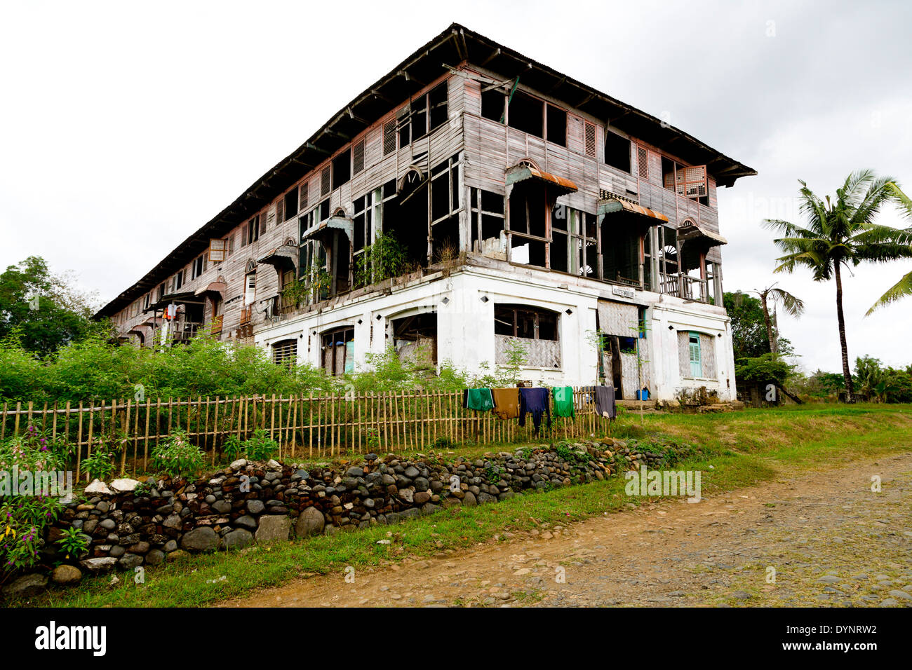 Old Building of the Iwahig Prison and Penal Farm in Puerto Princesa, Palawan, Philippines Stock Photo