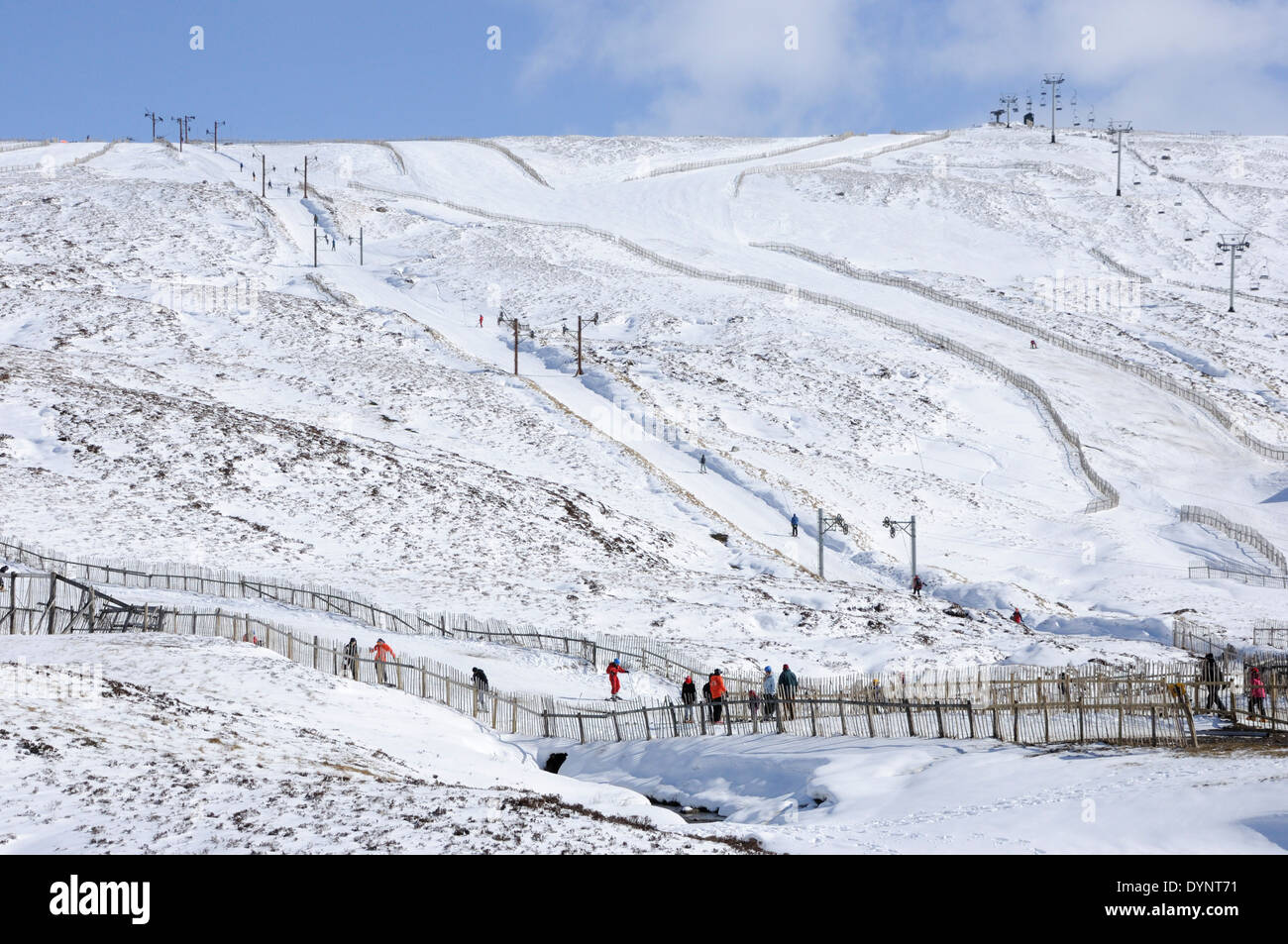The sunnyside slopes at Glenshee Ski Centre, Scotland Stock Photo Alamy