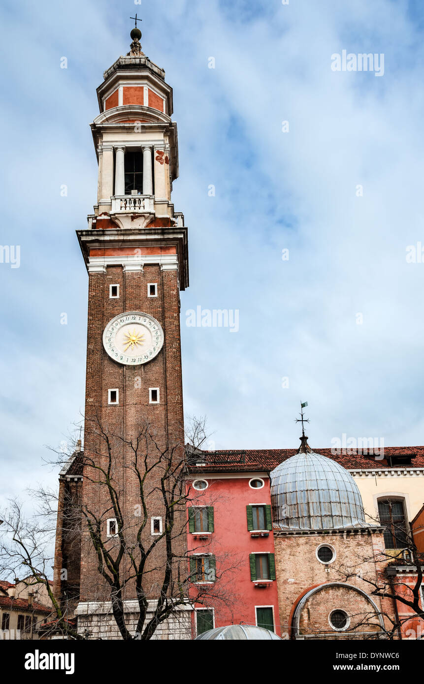 Venice, Italy. Chiesa dei San Apostoli, a 7th-century Roman Catholic church located in Cannaregio. Stock Photo