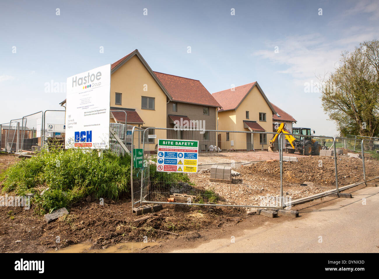 New homes being built in Uttlesford, Essex, England Stock Photo