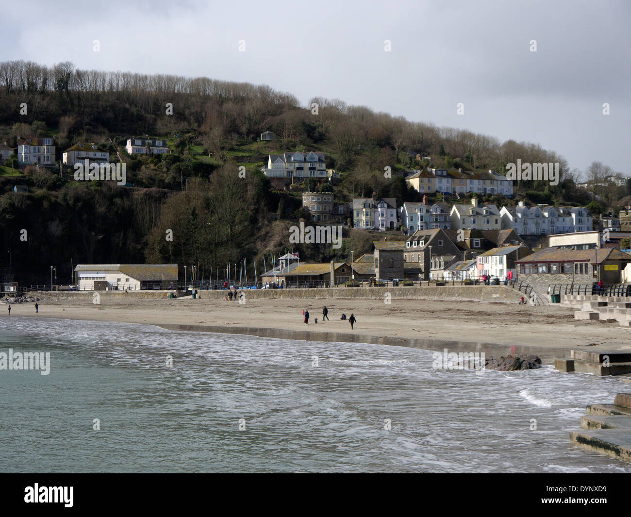 Looe, Cornwall, sea front, March 2014 Stock Photo