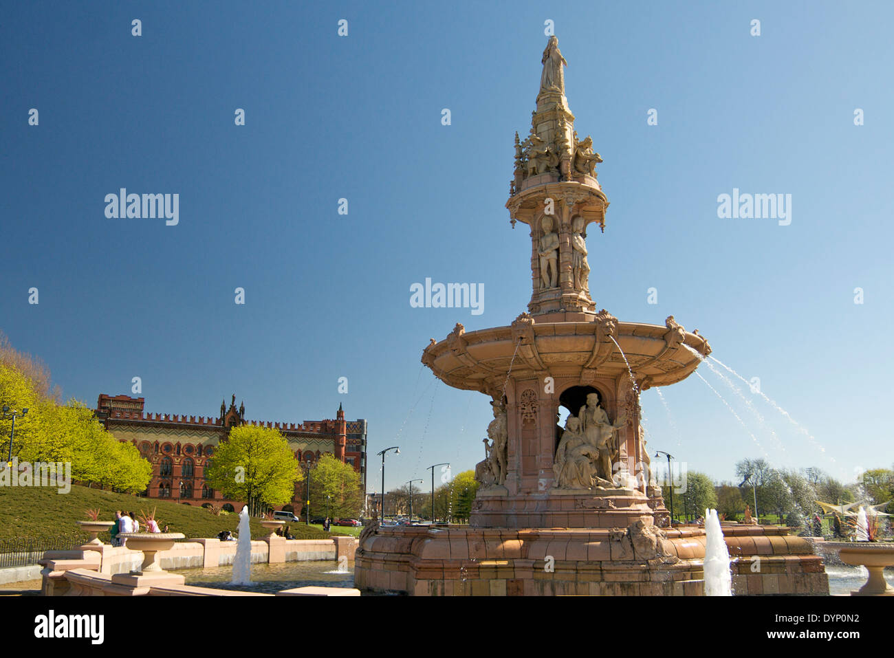 The Doulton Fountain on Glasgow Green, Glasgow Stock Photo Alamy