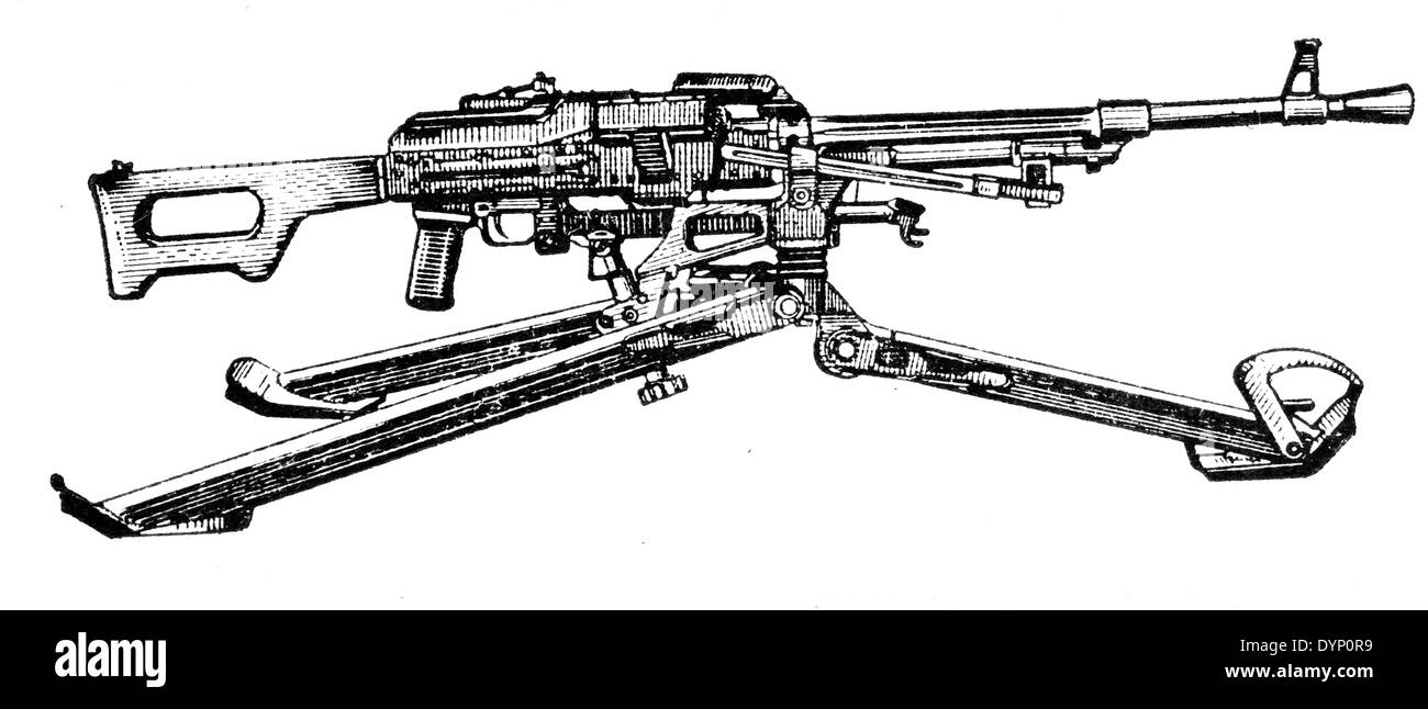 Kalashnikov machine gun, RPK Stock Photo