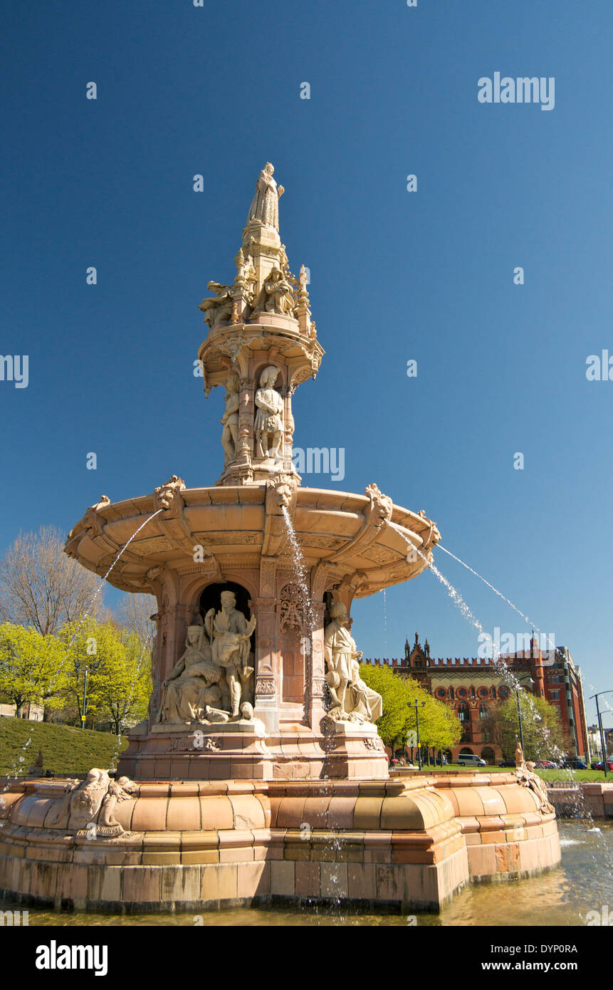 The Doulton Fountain on Glasgow Green, Glasgow Stock Photo Alamy
