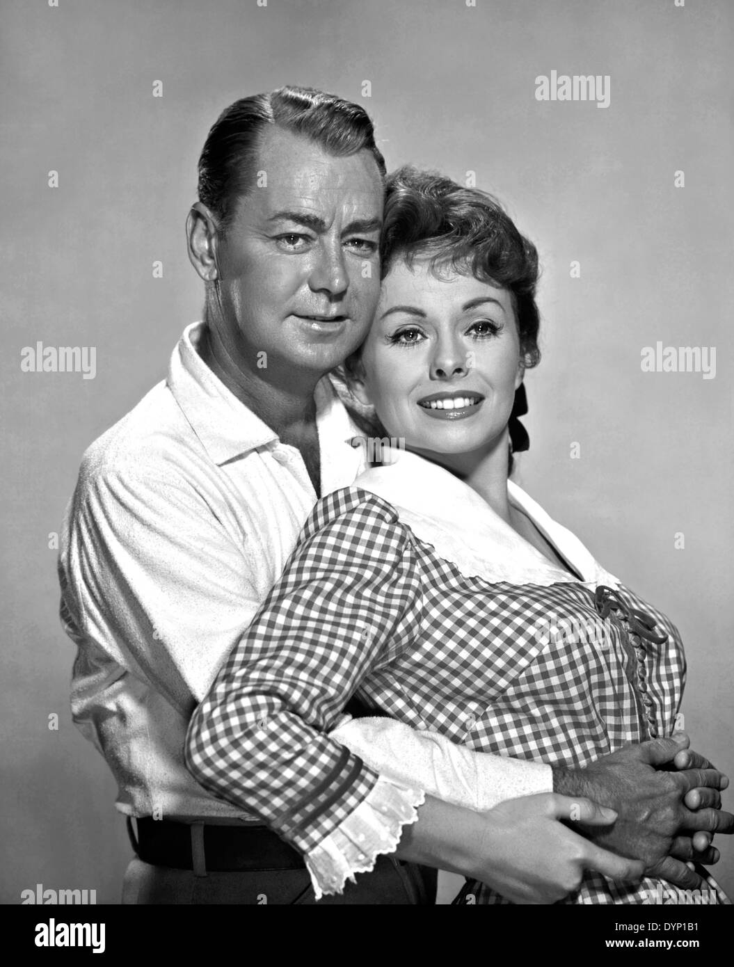 GUNS OF THE TIMBERLAND 1960 Warner Bros film with Jeanne Crain and Alan  Ladd Stock Photo - Alamy