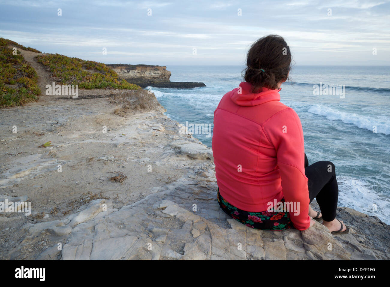 Girl sitting on edge cliff hires stock photography and images Alamy