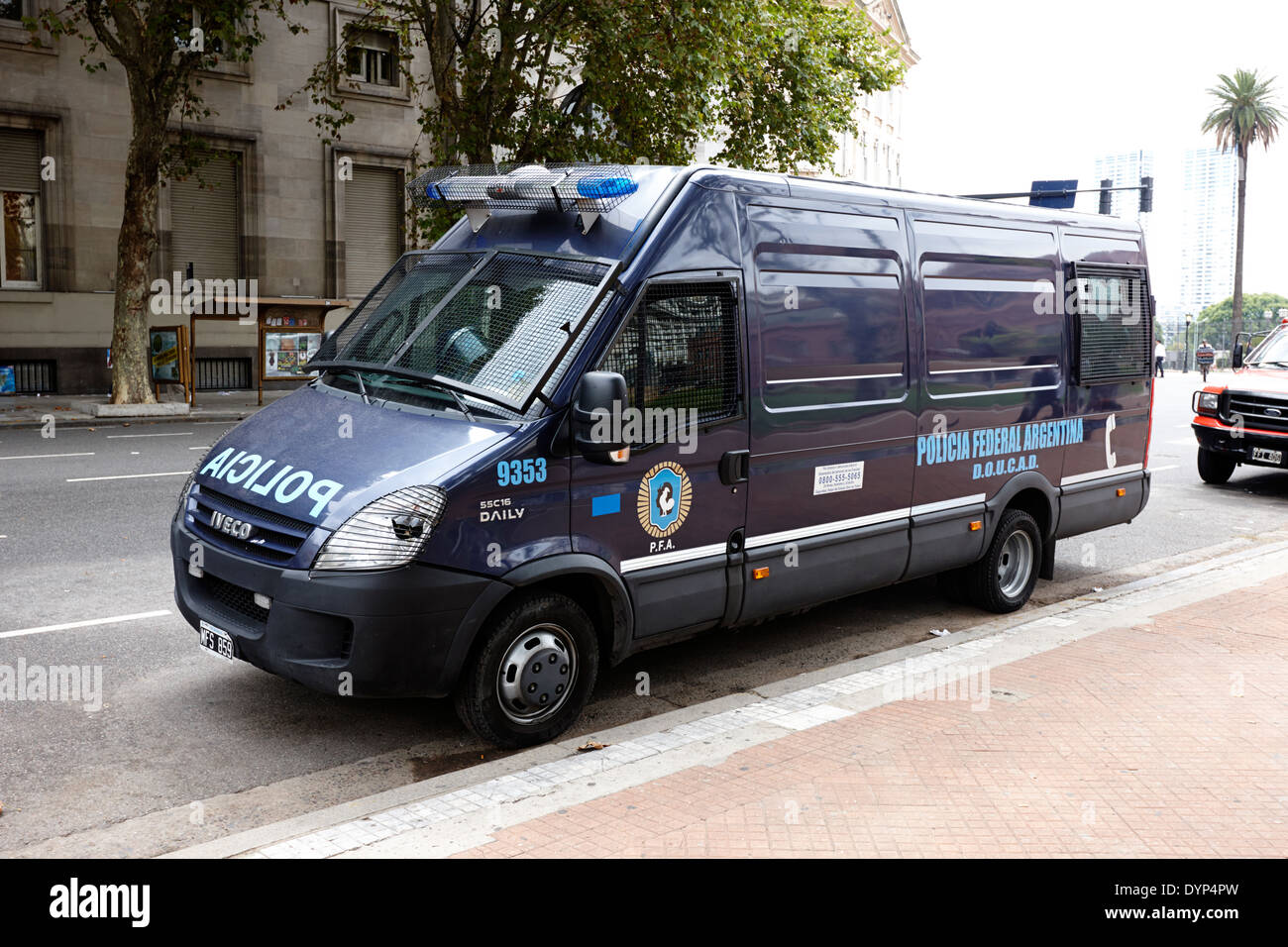 policia federal argentina federal police riot control doucad vehicle Buenos Aires Argentina Stock Photo